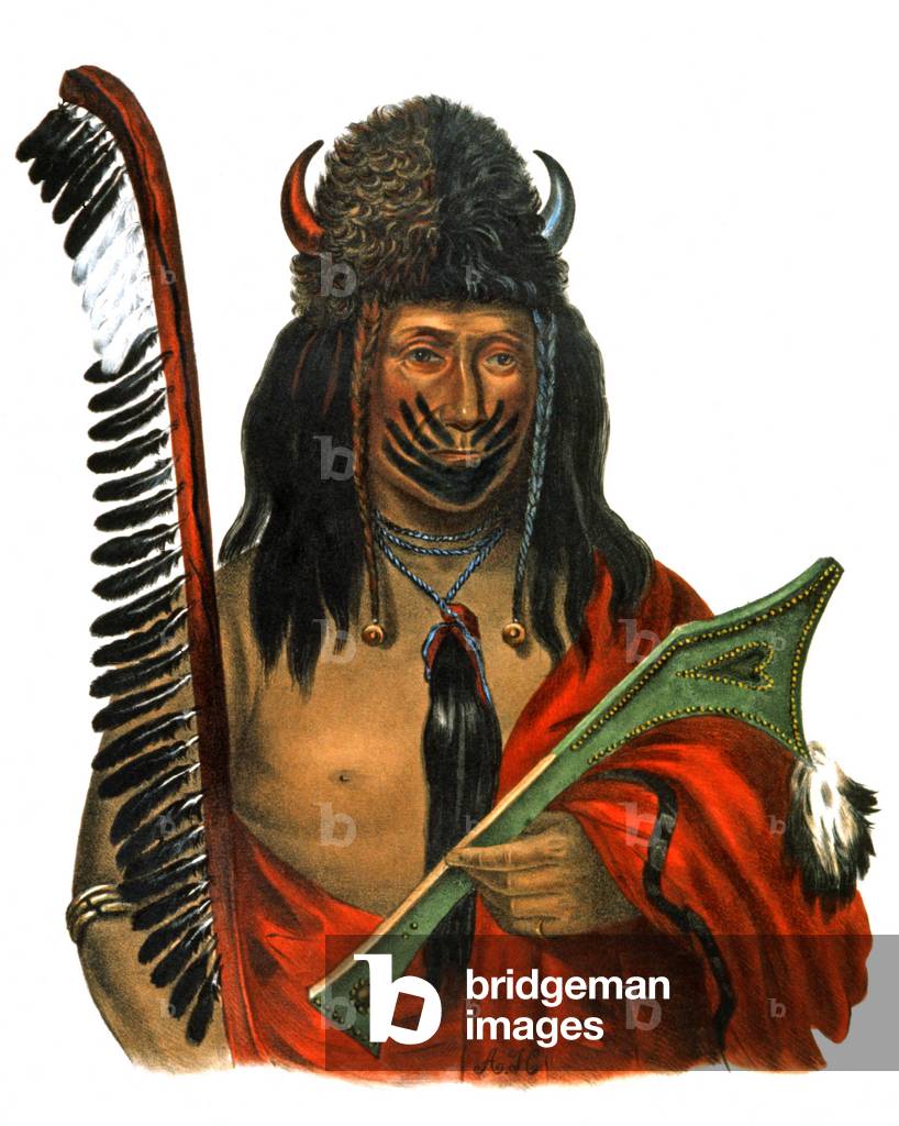 Kish-Ke-Osh, Fox tribe, c.1830 (engraving)
