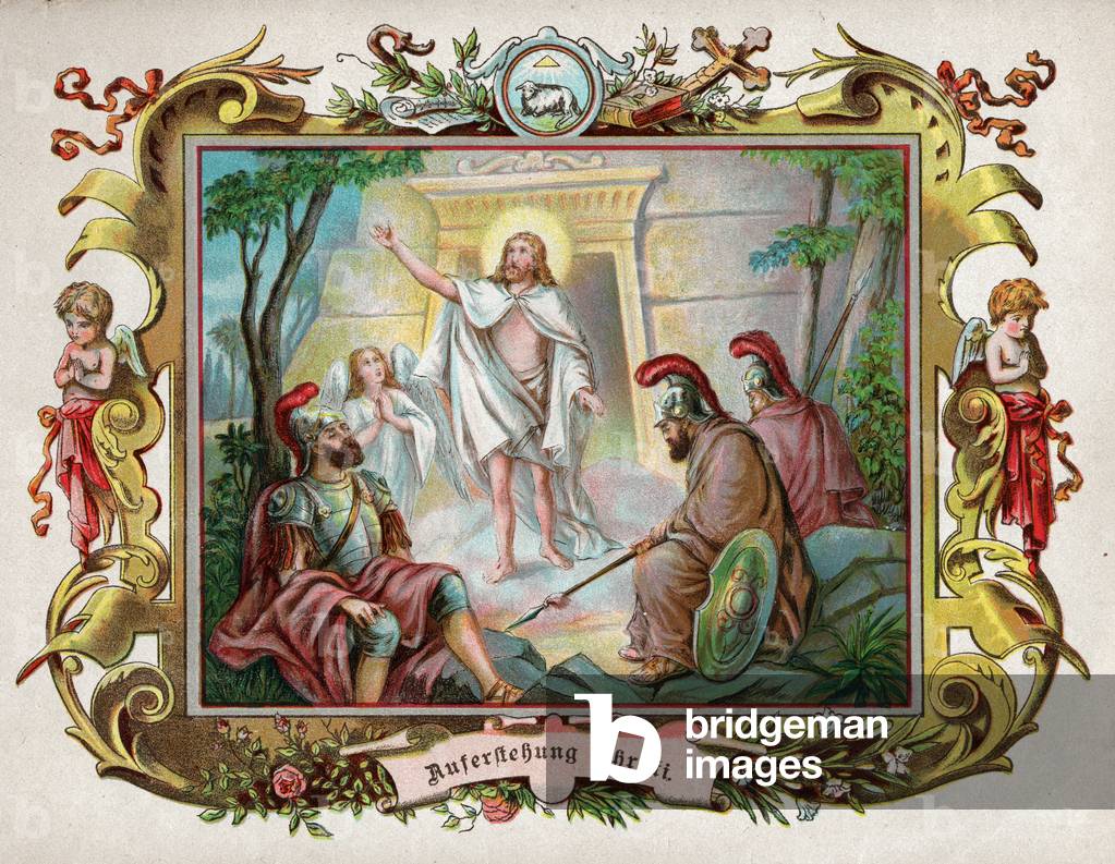Resurrection of Christ. (engraving, circa 1900)