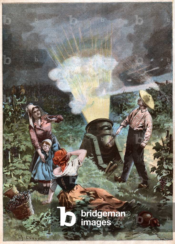 Canon a greles. Hail cannon.