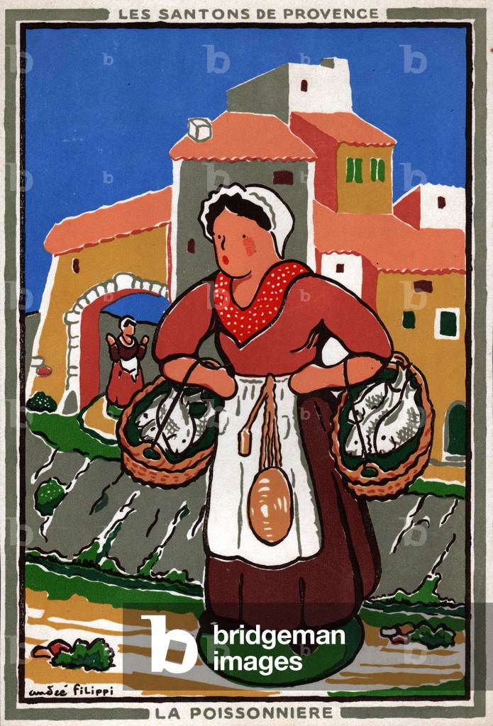 Santons de Provence. Santons of Provence.