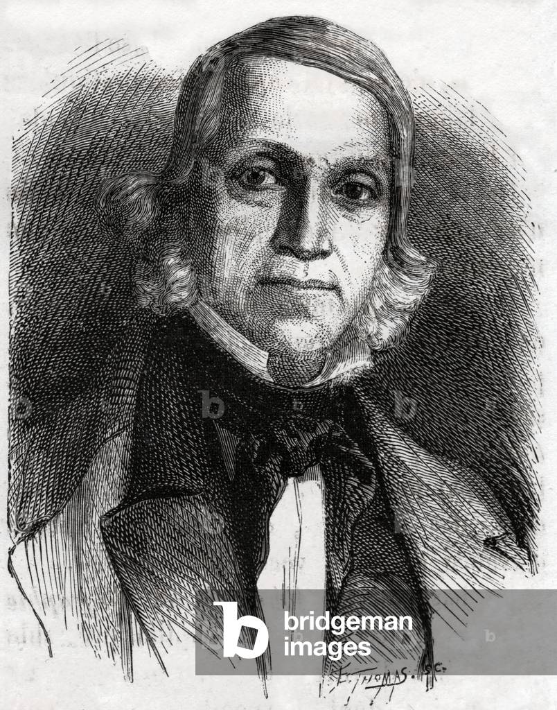Portrait of composer Jean Francois Sudre (engraving)