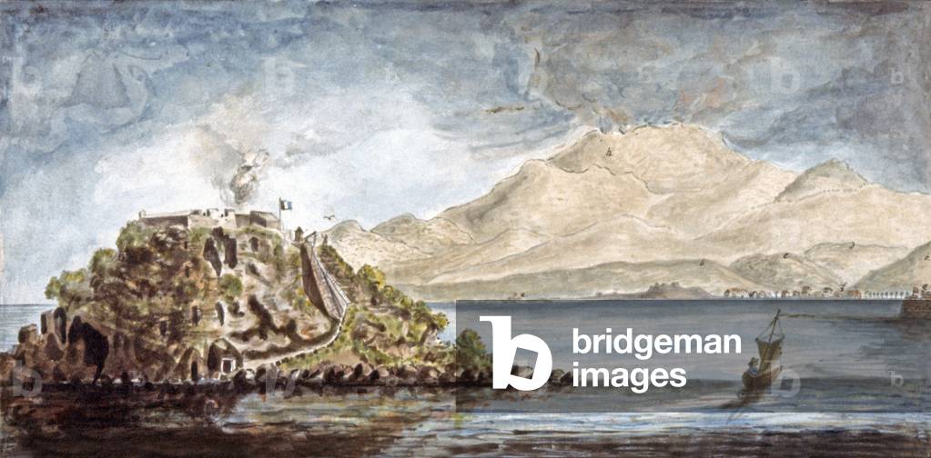 The Martinique. View of Fort Francais, c.1810-1815 (watercolour)