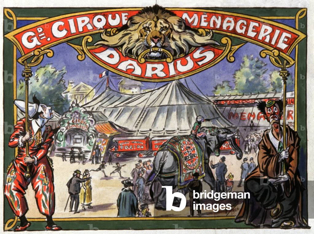 Art. Entertainment. Circus Darius. Poster, France, 1924. (poster)