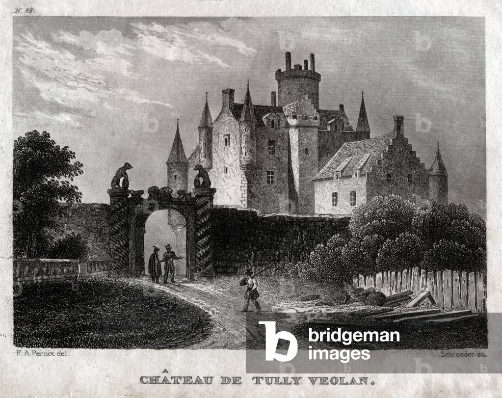 Craighall Castle. (Engraving, ca. 1830)