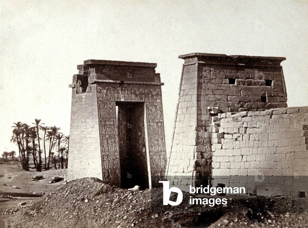Ruins of Luxor, c.1880s (b/w photo)
