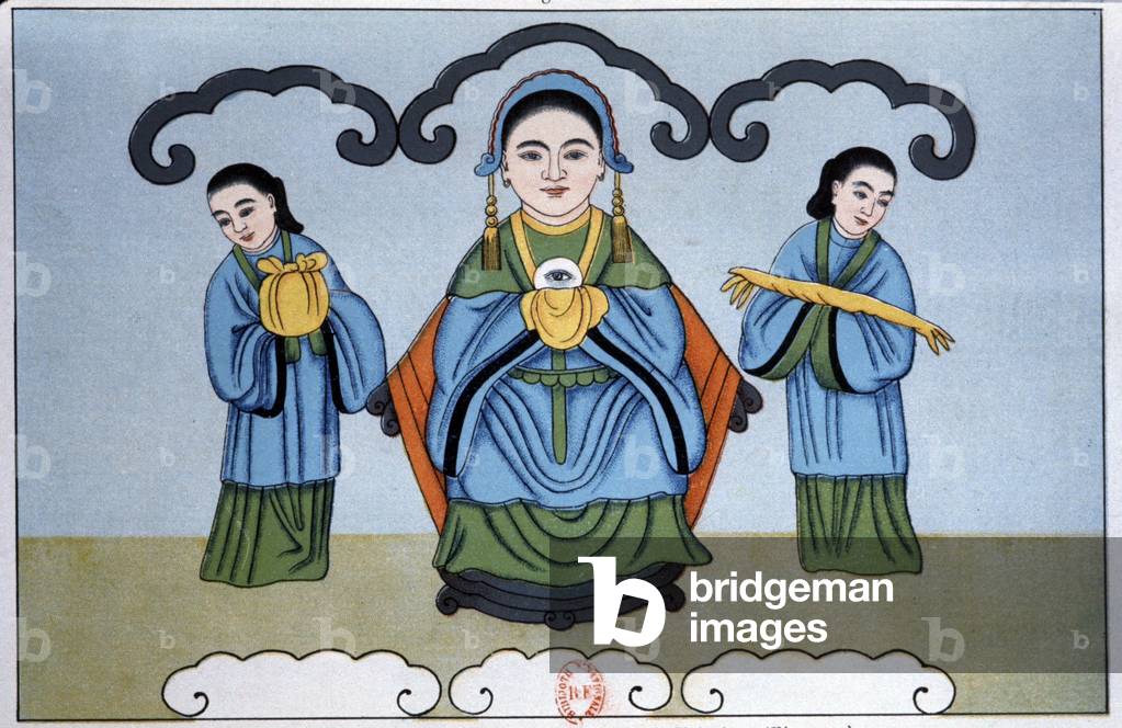 Yen-Koang-P'ou- Sah, chinese goddess of eyes light, 1911 (engraving)