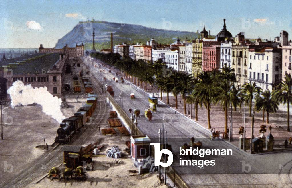 Barcelona, Paseo de Colon, c.1920 (postcard)