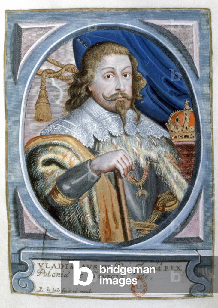 Ladislas 4 Vasa, King of Poland, 17th century (engraving)