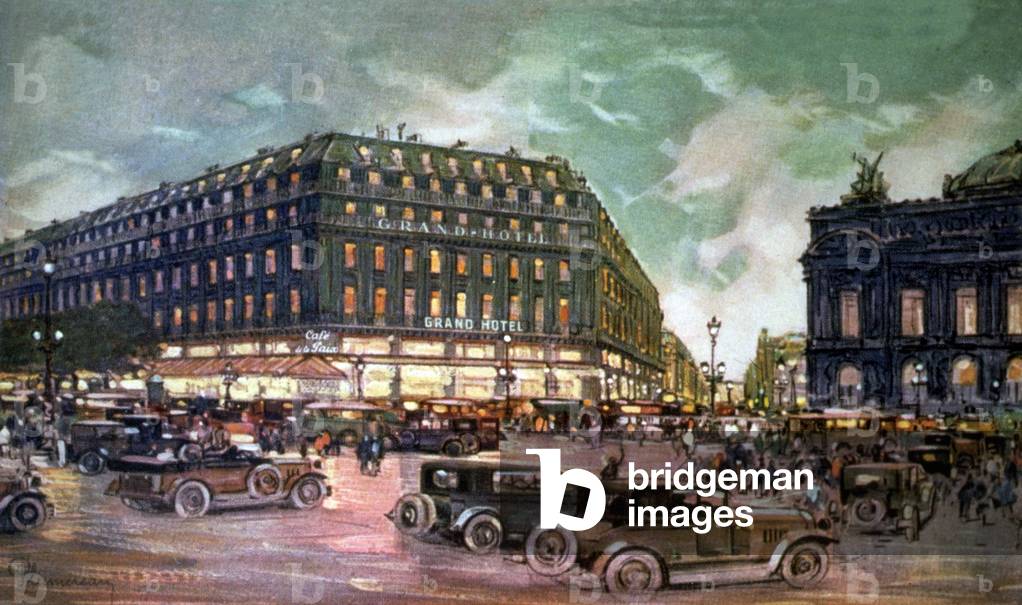 The Opera square and the Grand Hotel, 1929 (illustration)