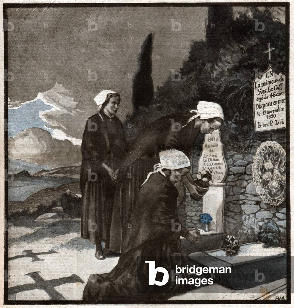 All saints' day in Bretagne, 1924 (print)
