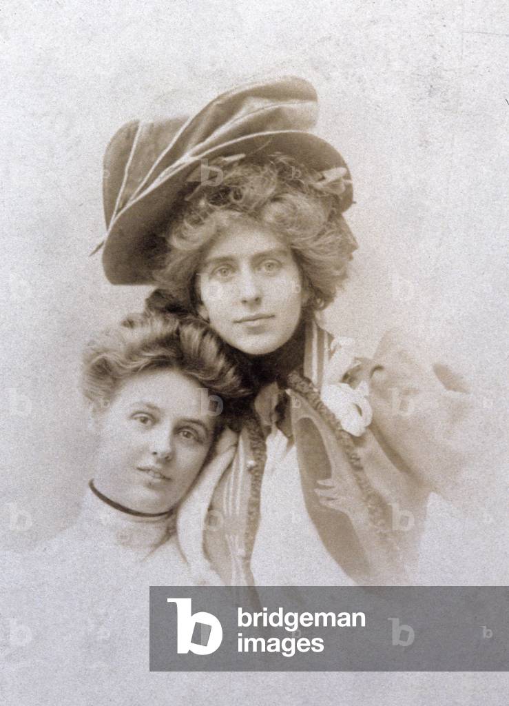 Natalie Clifford Barney and Renee Vivien, France, c.1900 (b/w photo)