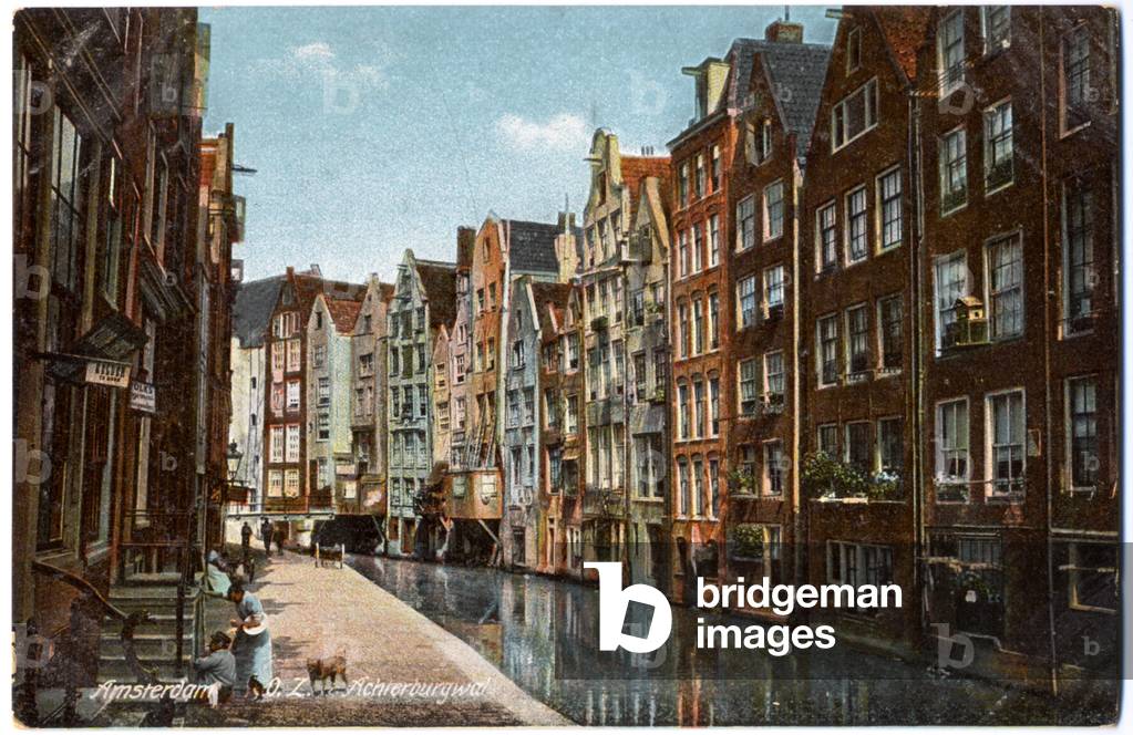 Canals in Amsterdam, c.1920 (postcard)