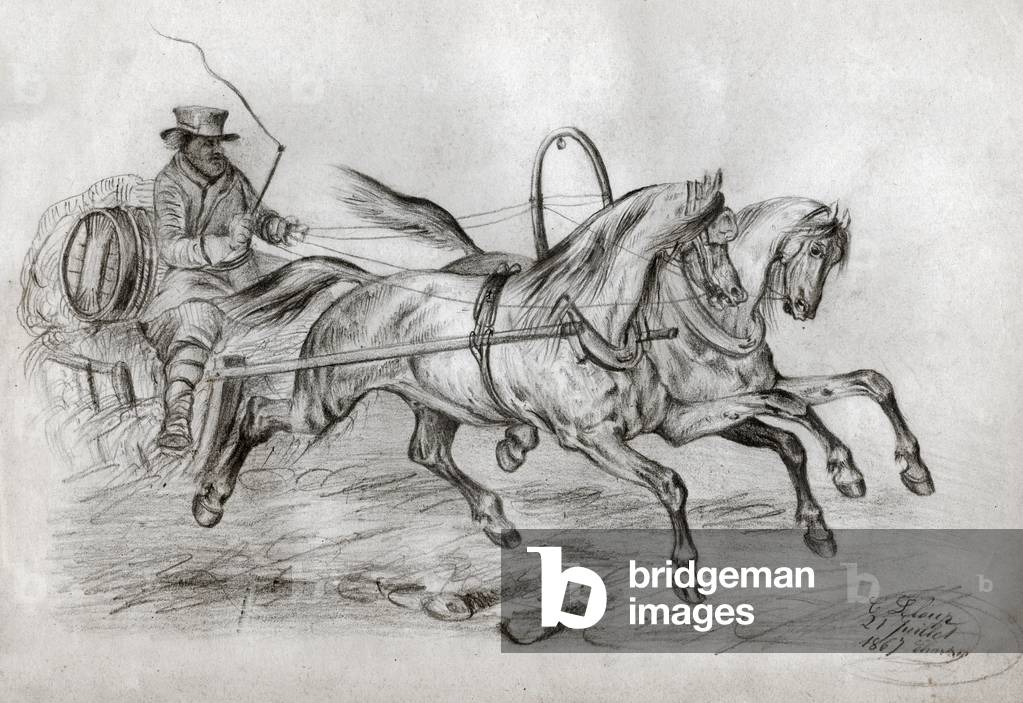 Horse car. (engraving, 1867)