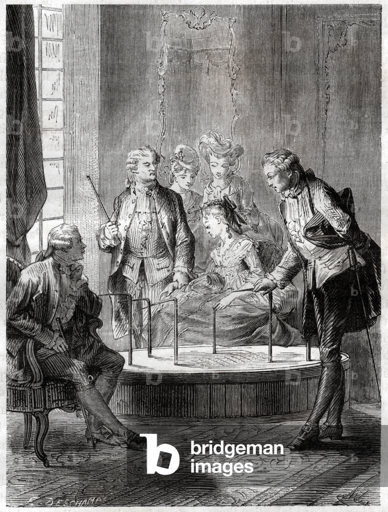The bucket by MESMER, 1868 (engraving)