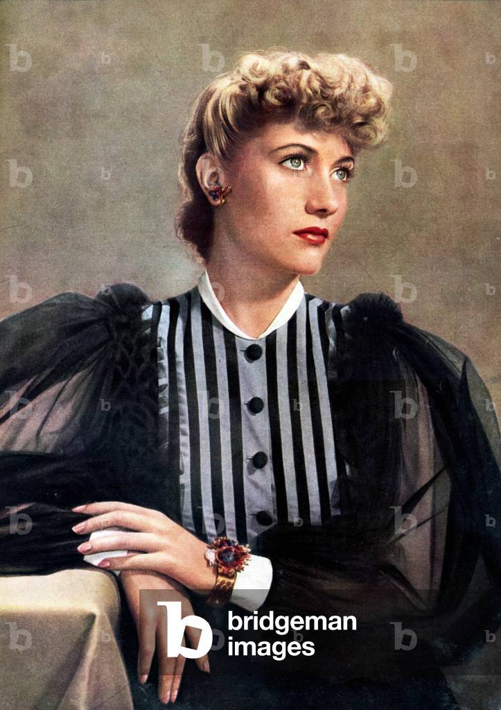 Dress by Marcel Rochas, 1942 (print)