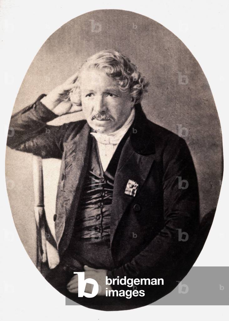 Jacques Louis Daguerre, c. 1845 (b/w photo)