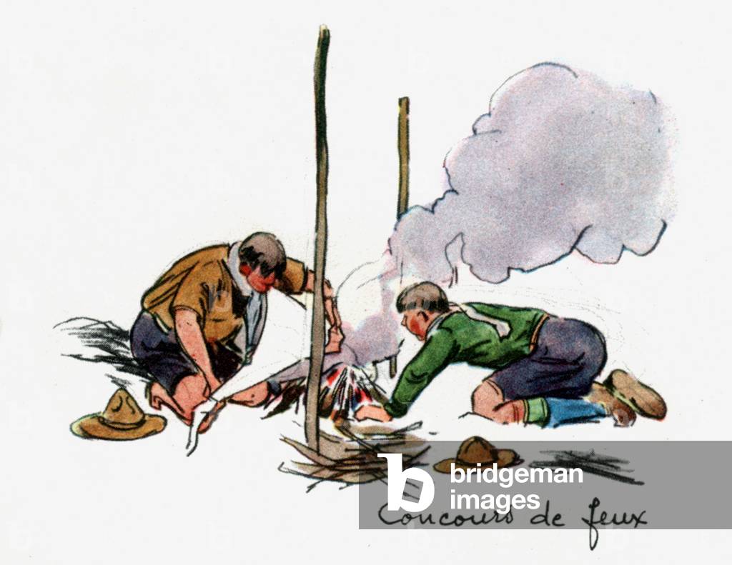 French boy scout, 1934 (print)