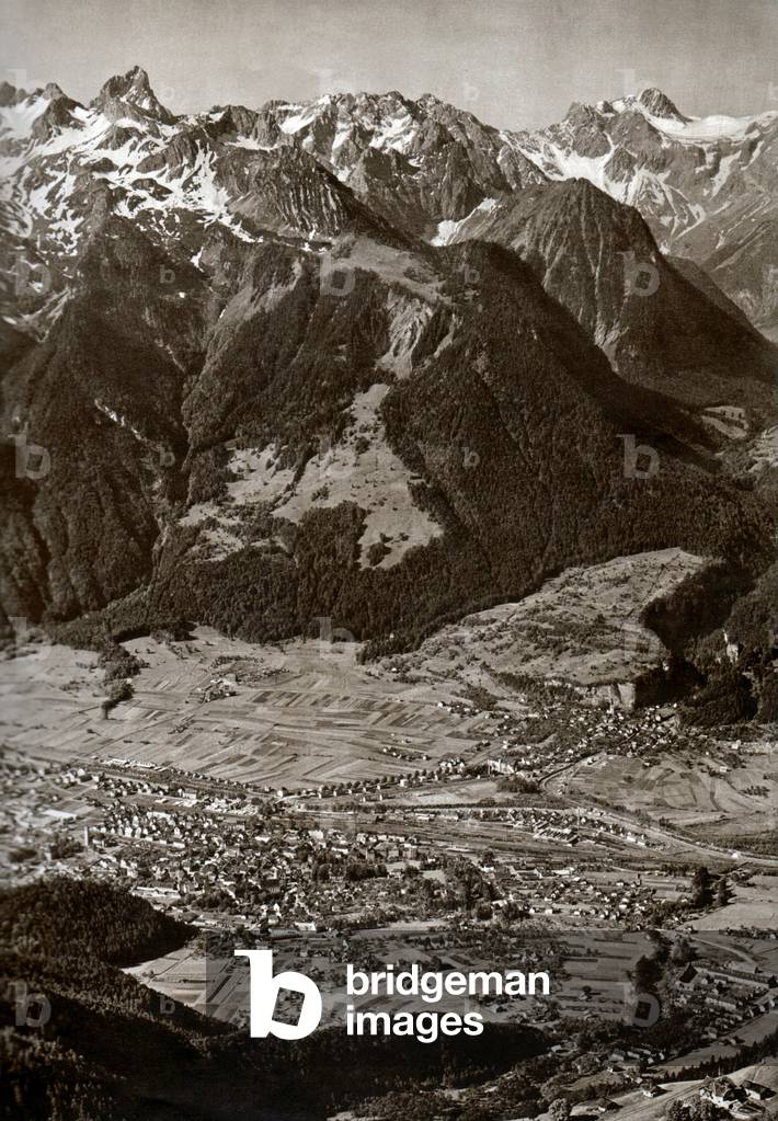 The Zimba peak in Bludenz, c.1930-1935 (photo)
