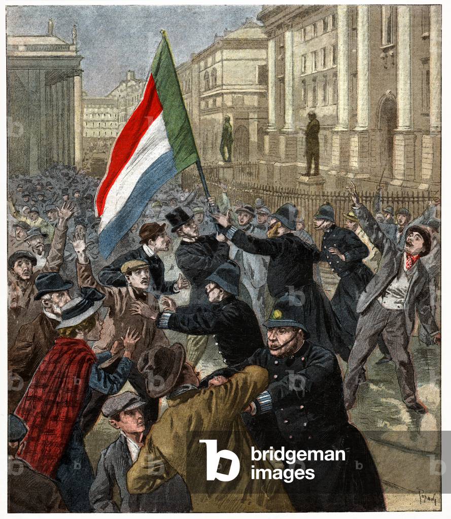 Demonstrations in Dublin, 1899 (print)
