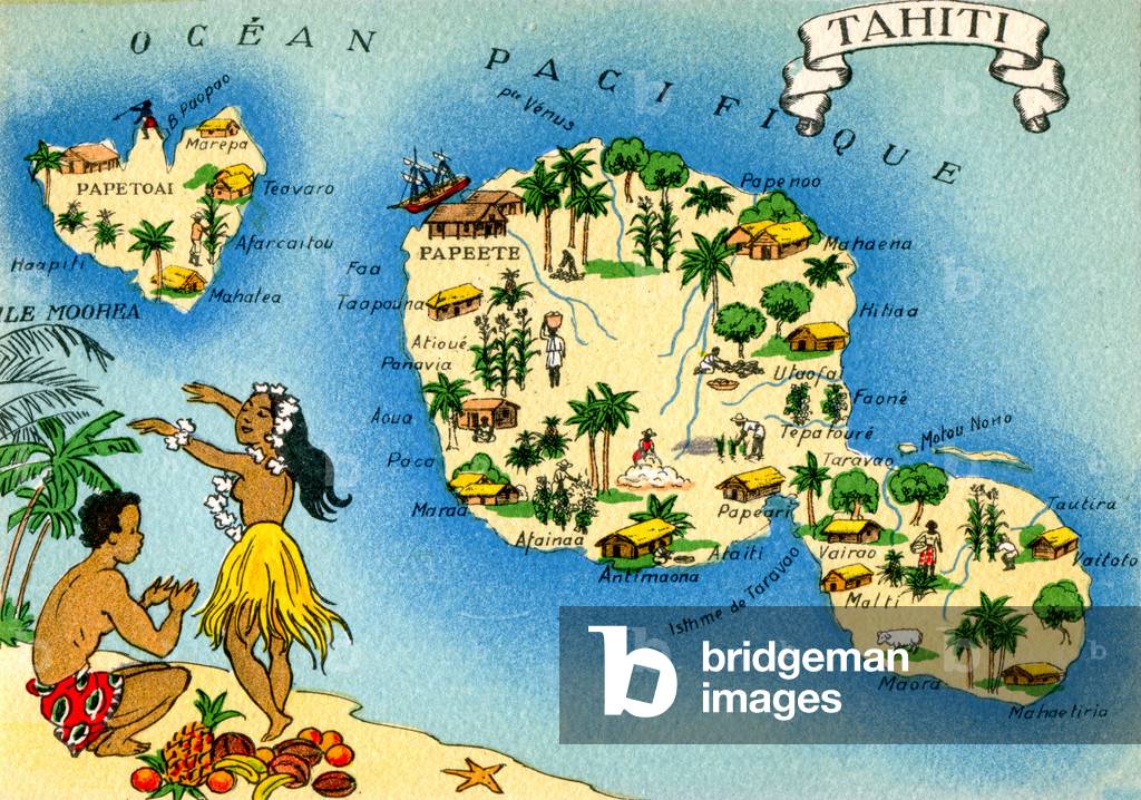 Tahiti,  c.1950 (illustration)