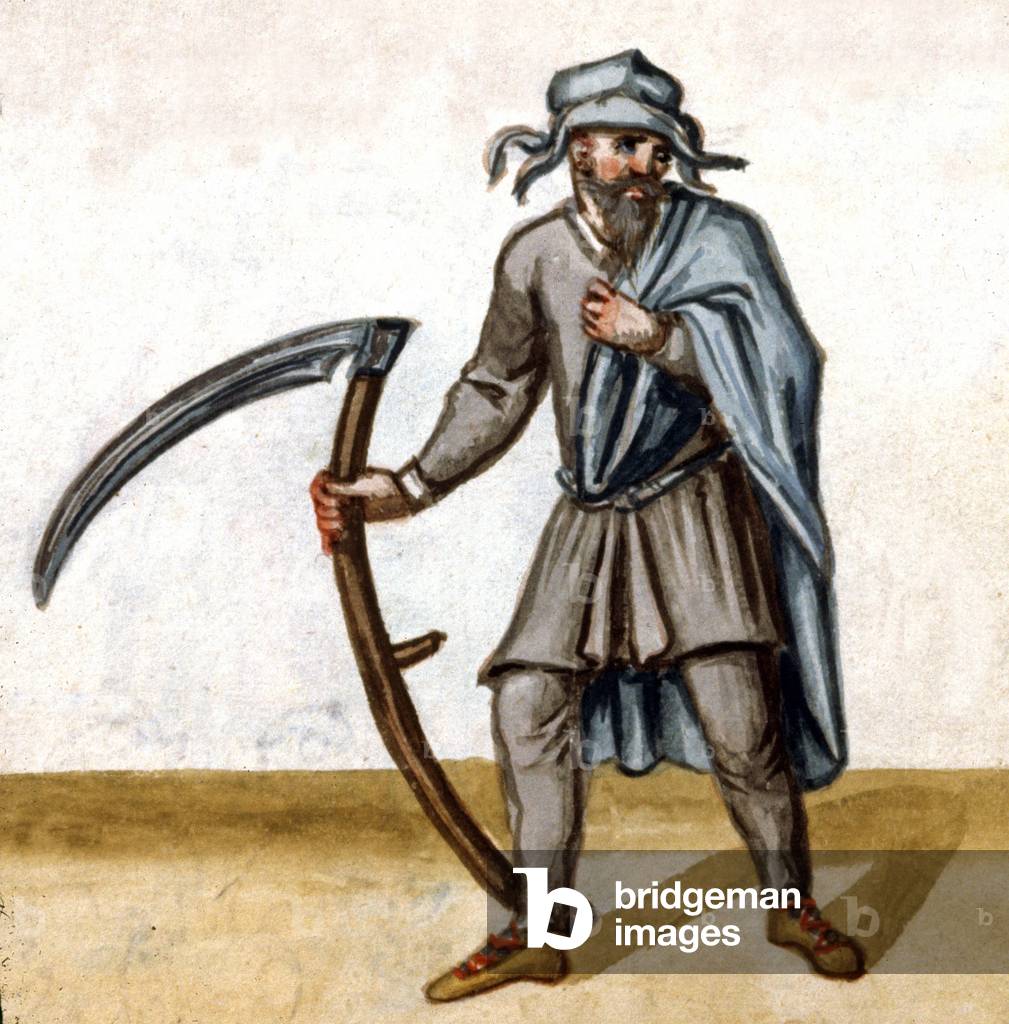 Bulgarian peasant, end of 16th century (watercolour)