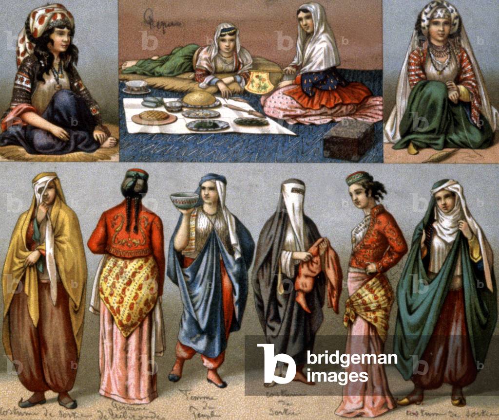 Persian Women, c.1850 (litho)