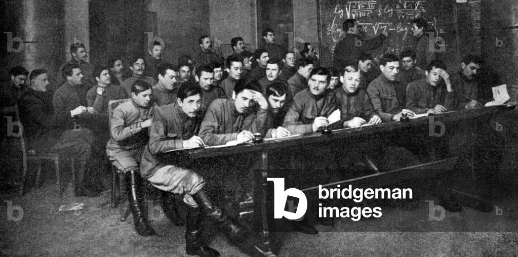 the Red Army in school, 1922-1923 (photo)