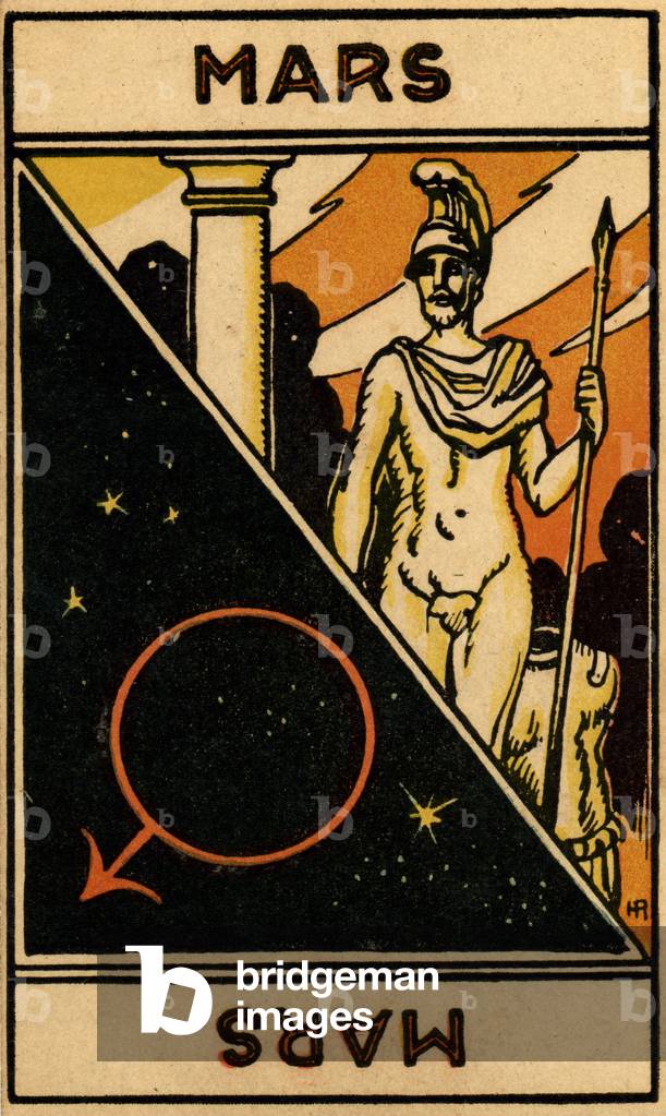 Mars (planet), 1927 (print)