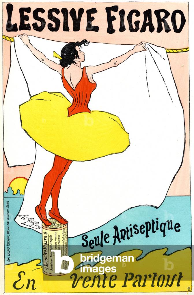 Figaro washing powder, advertising for washing powder, ca. 1896 (poster)