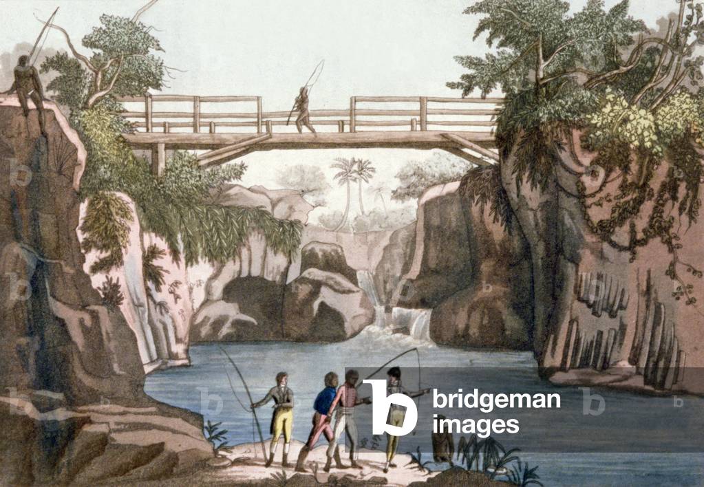French settlers in Madagascar, 1811 (engraving)