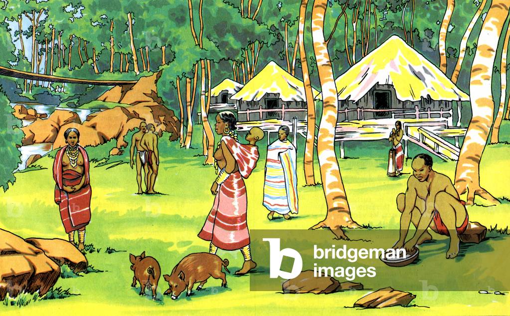 Village Moi in Indochina