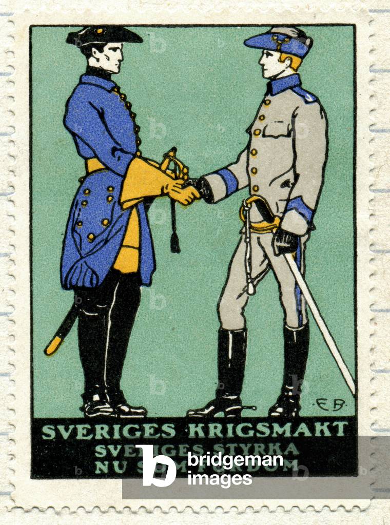 The Swedish army, early 20th century (print)
