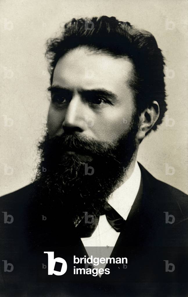 Science. The german physicist Wilhelm Rontgen, father of the X-rays. Photo, Germany, c.1900.