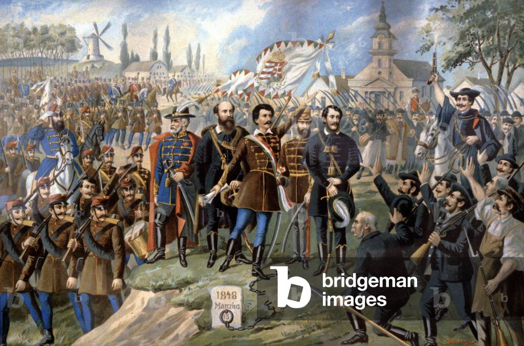 Hungarian Revolution of 1848, c.1900 (chromo)