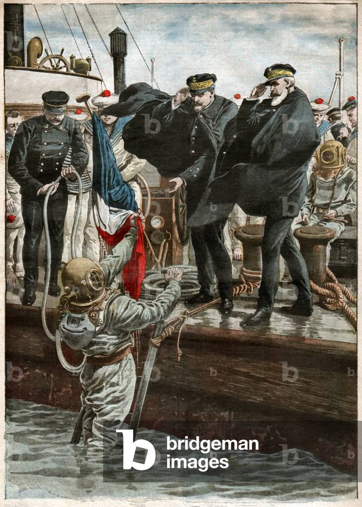 Shipwreck of the Pluviose, 1910 (print)