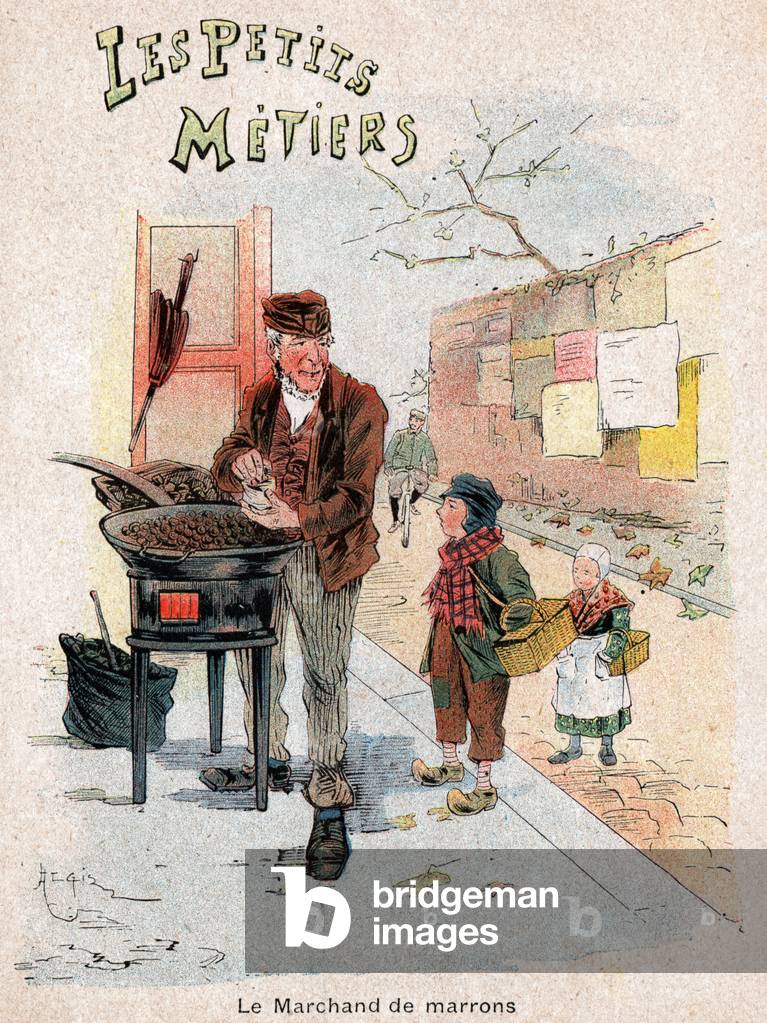Marchand de marrons. Chesnuts seller.