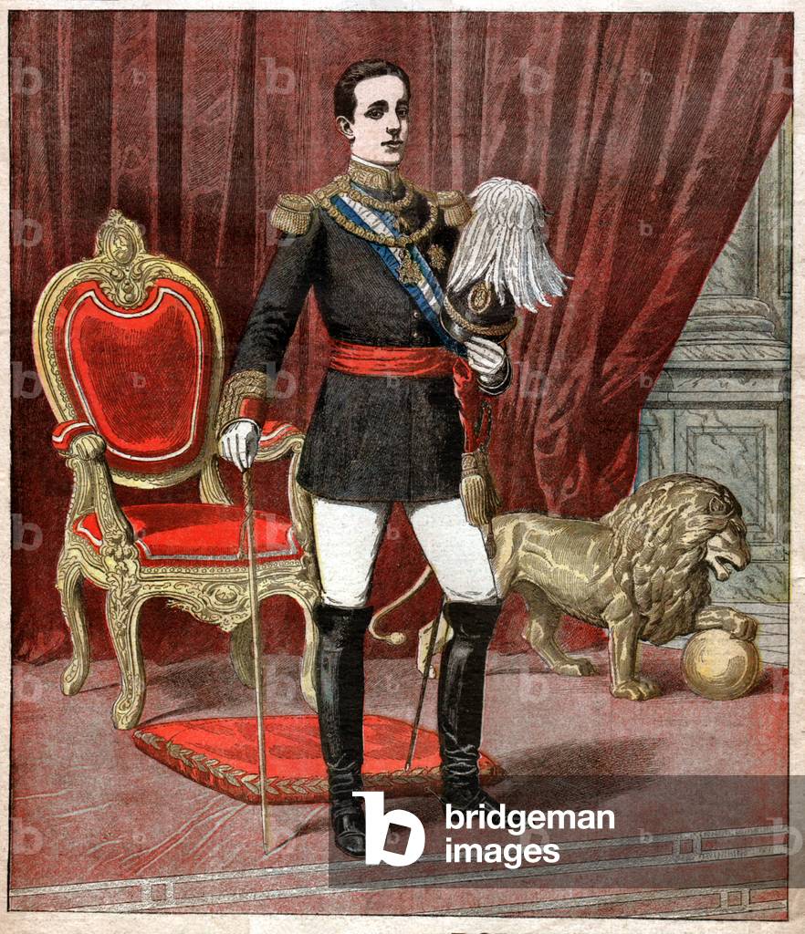 Alfonso XIII of Spain, 1905 (print)