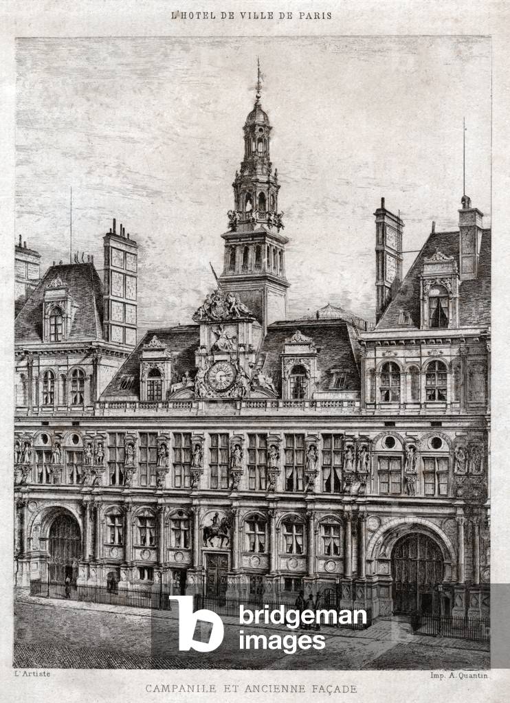 City Hall, Paris. (engraving, ca. 1830)