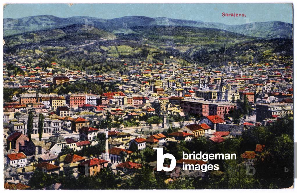 Geography. Bosnia. Sarajevo. Postcard, Austria, c.1917 (postcard)