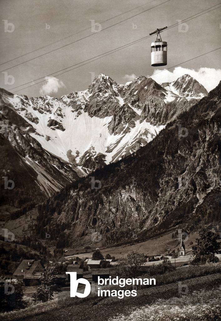Cable car in Bludenz, c1930-1935 (photo)