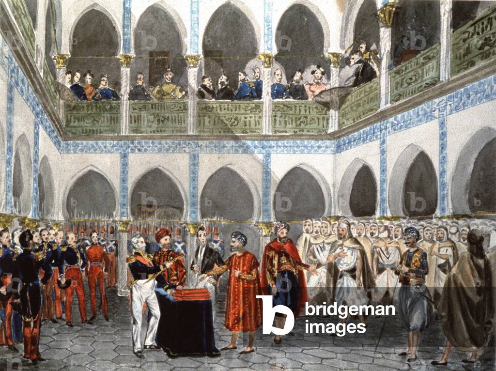 Governor Clauzel in Algiers, 1835 (watercolour)