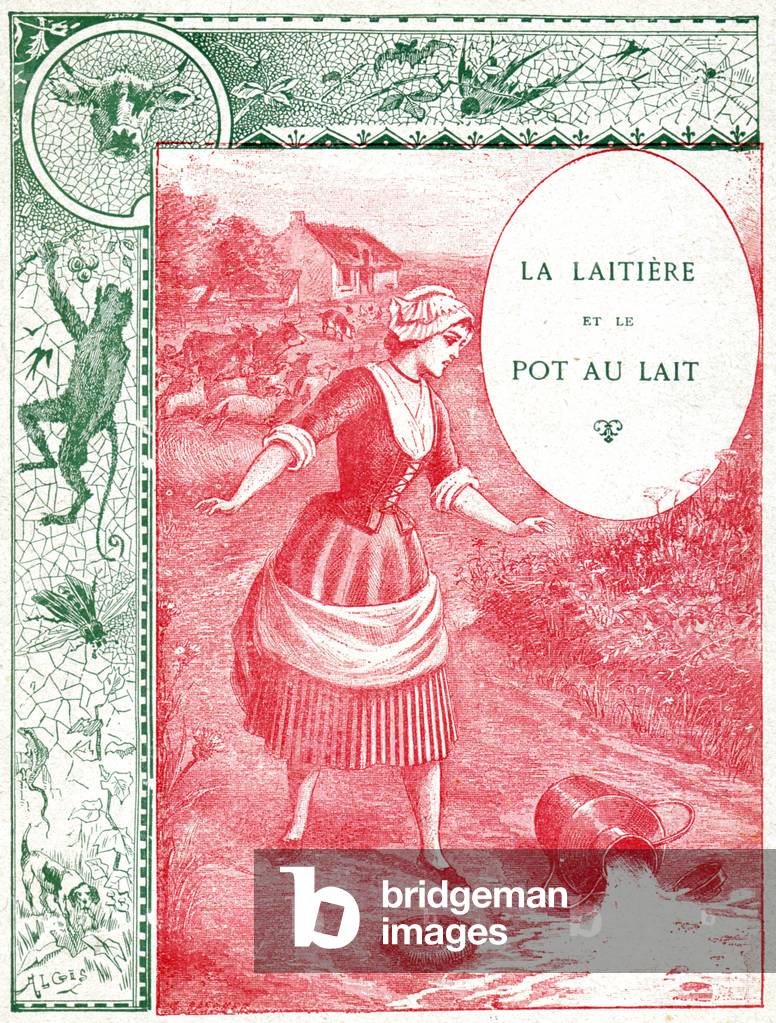 The Dairywoman and the Pot Of Milk, c.1890 (print)
