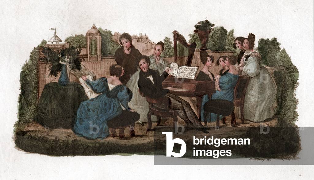 Concert in a park, 19th century
