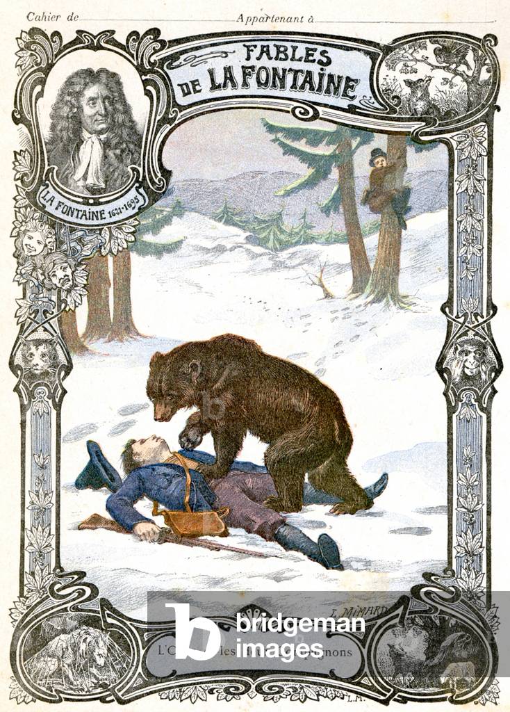 The Bear and the Two Companions, late 19th century (illustration)