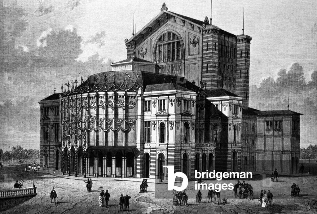 Opera Bayreuth, 19th century (engraving)