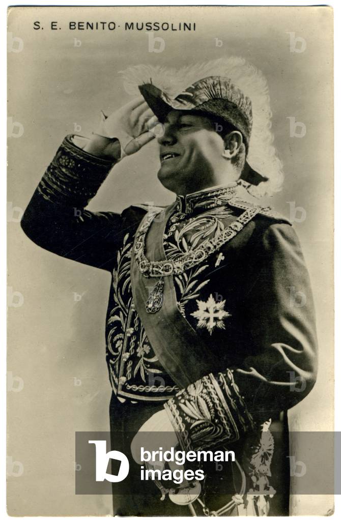 History. Italy. Benito Mussolini. Photo, Italy, 1927.