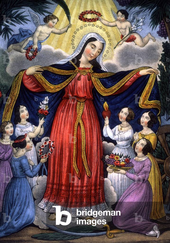 Saint Catherine and the Catherinettes, mid 19th century (print)