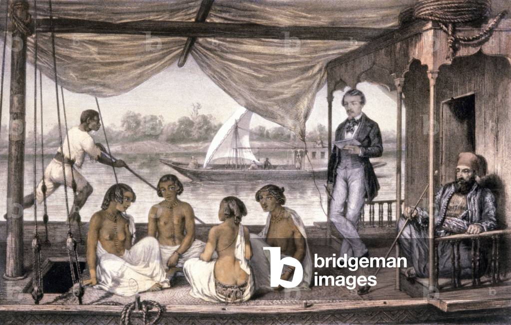 Journey on the Nile, Sudan, 1863 (engraving)