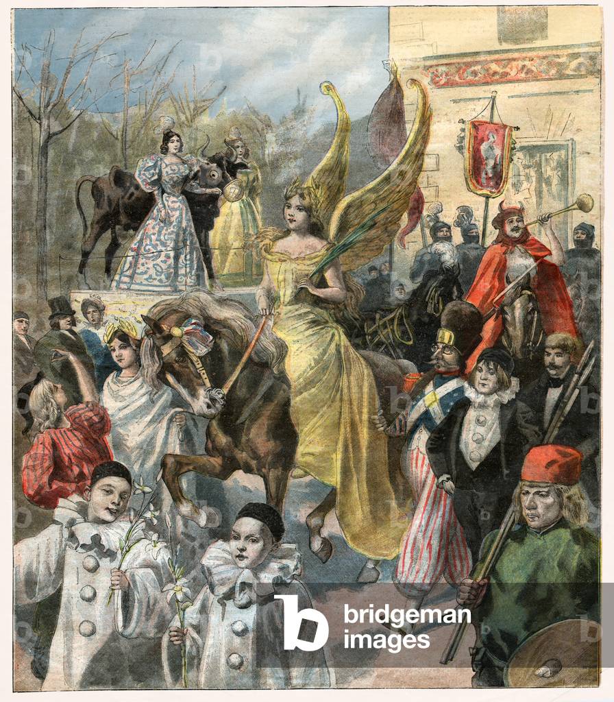 Carnival in Paris, 1896 (print)