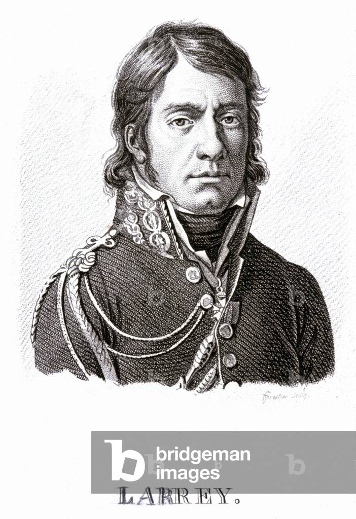 Medicine. The french surgeon Dominique Jean Larrey. Engraving, France, c.1800-10 (engraving)